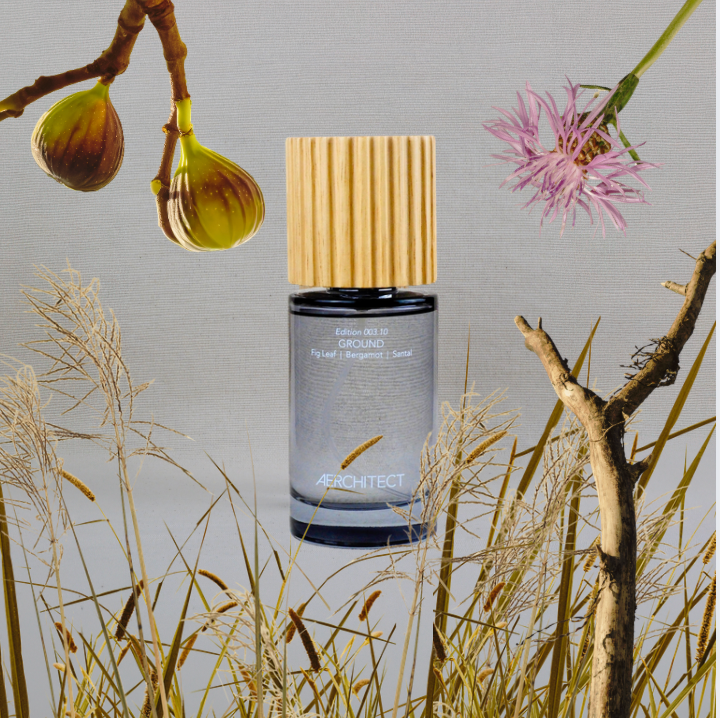 Aerchitect GROUND mist with fig, bergamot, cedar, and vetiver botanicals